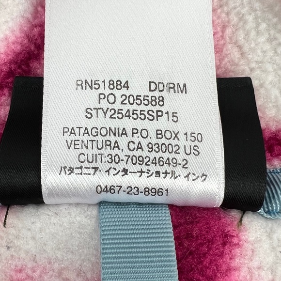 Patagonia Womens Medium Lightweight Synchilla Snap T Fleece Pullover Tie Dye EUC - Picture 8 of 10